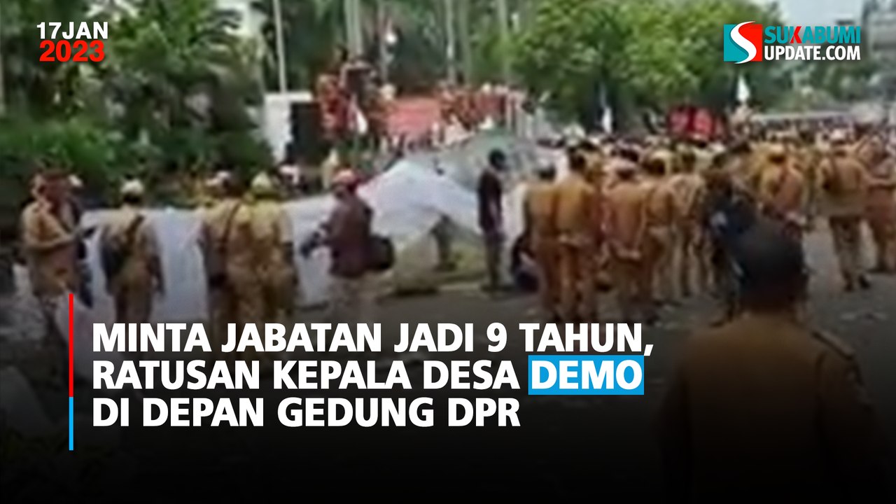 Minta Jabatan Jadi 9 Tahun, Ratusan Kepala Desa Demo di Depan Gedung DPR