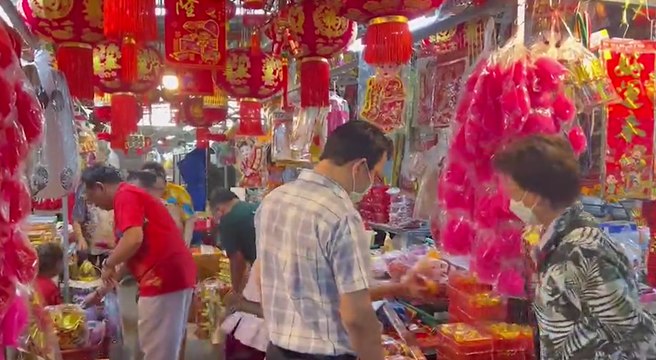 ตรุษจีน 2566 บรรยากาศซื้อของไหว้คึกคัก คาดวันจ่ายคนแน่น