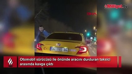 Bakırköy'de 'yol ortasına durdun' kavgası! 'Bağırma yanında kadın var'