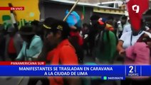 Detienen a carava de manifestantes que se dirigen a Lima para participar de protestas