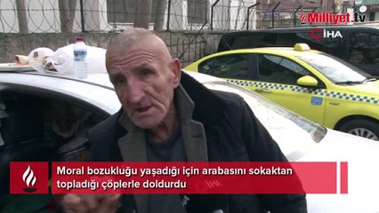 Çöp evden sonra çöp araba! 'Gören korkup kaçıyor'