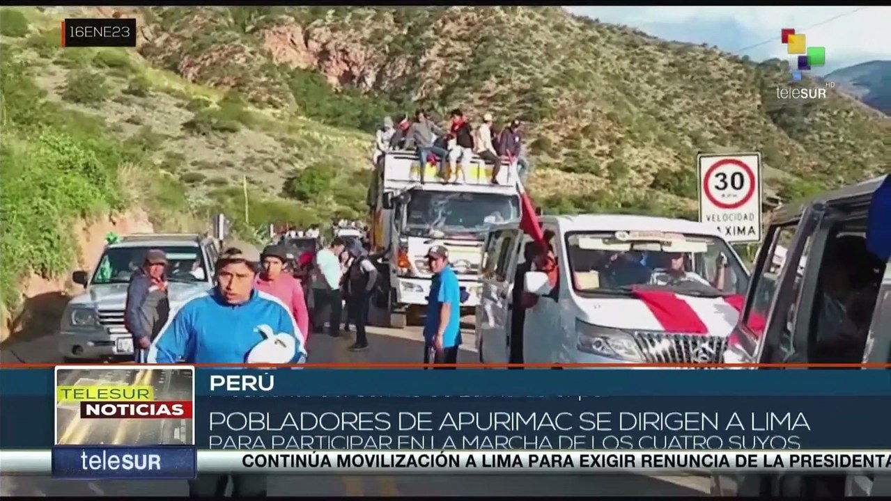 Perú: Pobladores de varias regiones se dirigen a Lima para participar en la Marcha de los Custro Suyos