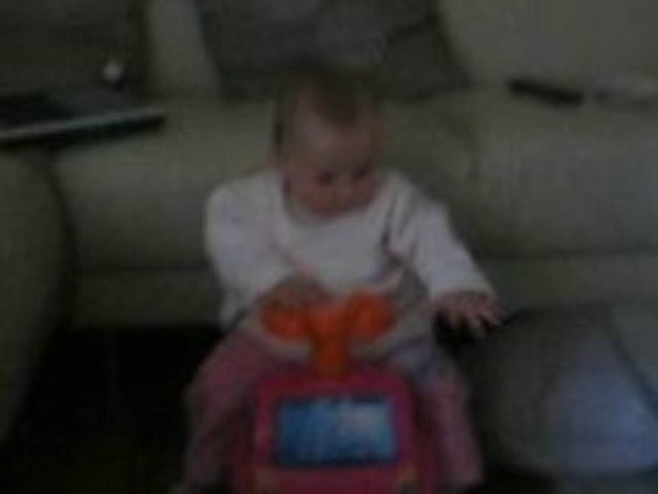 Morgane sur le trotteur