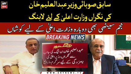 Abdul Aleem Khan's lobbying for caretaker chief ministership