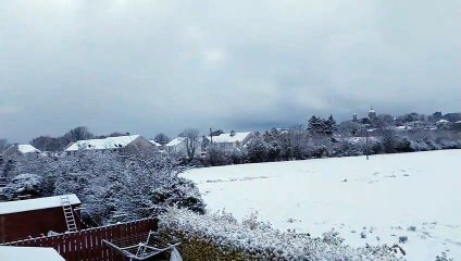 The Hills of Donegal covered in a blanket of snow