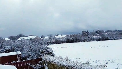 The Hills of Donegal covered in a blanket of snow