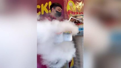 Endonezya'da sıvı nitrojenli atıştırmalık yiyen 25 çocuk tedavi altında