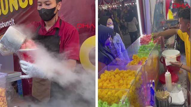 Endonezya'da sıvı nitrojenli atıştırmalık yiyen 25 çocuk tedavi altında