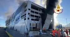 Palermo, incendio su traghetto per Napoli: Vigili del Fuoco al lavoro da giorni  (17.01.23)
