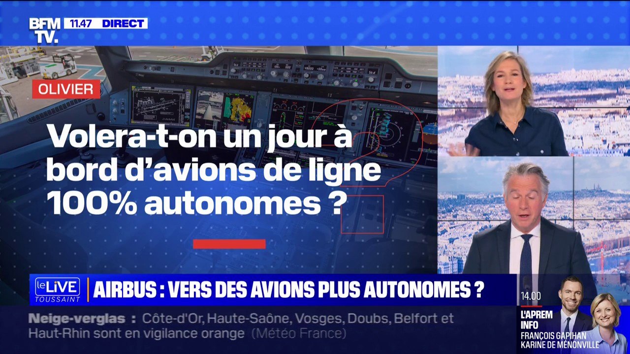 Volera-t-on un jour à bord d'avions de ligne 100% autonomes? BFMTV répond à vos questions