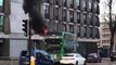 Bus catches fire outside Bristol Temple Meads Station during morning commute