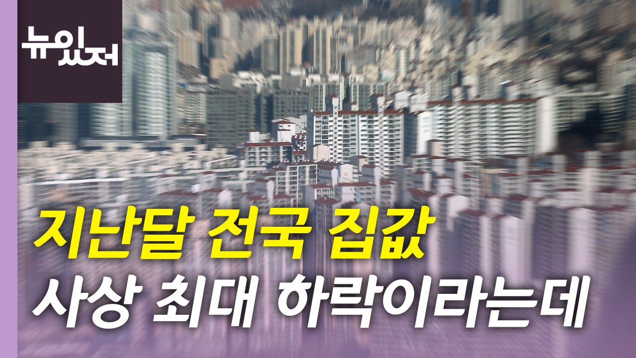 [뉴있저] 지난달 전국 집값 사상 최대 하락...현재 시장 상황은? / YTN