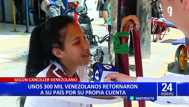 Canciller venezolano asegura que 300.000 venezolanos regresaron a su país porque situación mejoró