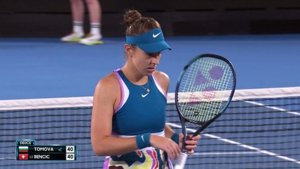 Bencic trop forte pour Tomova : Les temps forts de leur 1er tour