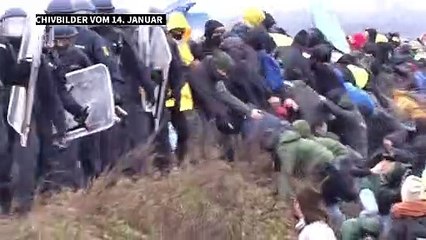 Lützerath-Aktivist: "Vorne hat jeder Tritte und Schläge von der Polizei abbekommen"