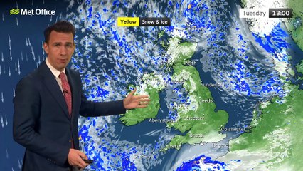 Download Video: Met Office Afternoon Weather Forecast 17/01/23 - Cold with wintry showers continuing