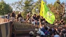 पेपर लीक मामले पर RLP का हल्ला बोल, सिविल लाइन फाटक पहुंची रैली