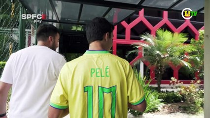 Arthur Arantes do Nascimento Spies, neto do Rei Pelé, teve um fim de semana muito especial, conhecendo os bastidores do Tricolor