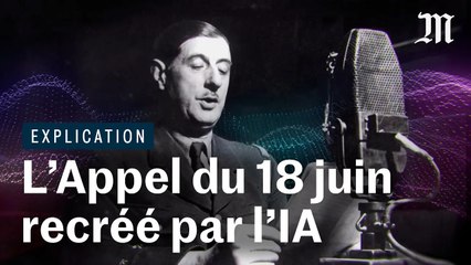 L’appel du 18 Juin reconstitué par l'intelligence artificielle ?