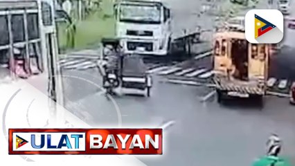 Tricyle, sumalpok sa 10-wheeler truck sa Bataan