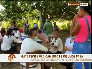 GAT5 recibe medicamentos para abastecer aeroambulancia para la atención de entes públicos y privados