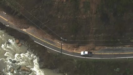 Un temporal insólito de lluvias inunda California
