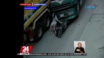 Babae, patay nang araruhin ng truck ang sinasakyan niyang motorsiklo; 1 sugatan | 24 Oras