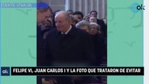 Felipe VI, Juan Carlos I y la foto que trataron de evitar