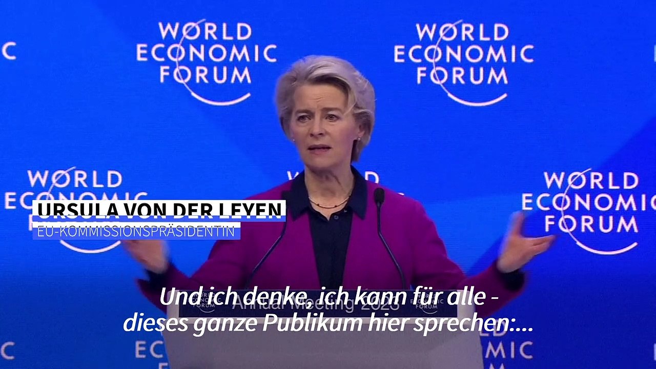 Von der Leyen: Werden Ukraine 'so lange wie nötig' unterstützen