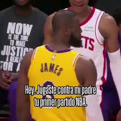 El divertido momento entre Jabari Smith Jr y LeBron James