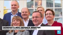 Germany names new defence minister as pressure builds over tanks for Ukraine