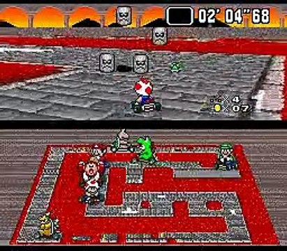 Super Mario Kart online multiplayer - snes