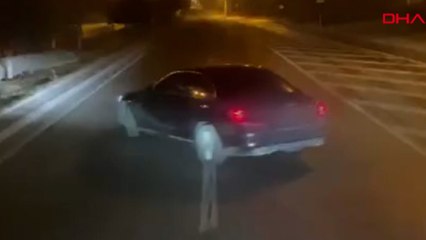 TIR'a yol vermeyen otomobil sürücüsüne 5 bin lira para cezası