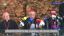 Pronunciamiento del Cardenal Baltazar Porras - 17Ene @VPItv