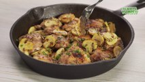 Garlic Mushroom Chicken Thighs. Recipe by Always Yummy
