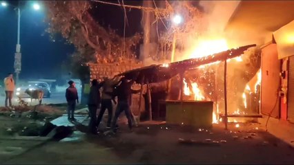 sidhi: two shops were gutted in no time, loss of lakhs