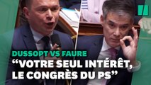 Olivier Dussopt vs Olivier Faure: à l'Assemblée, le congrès du PS s'est mélé aux retraites