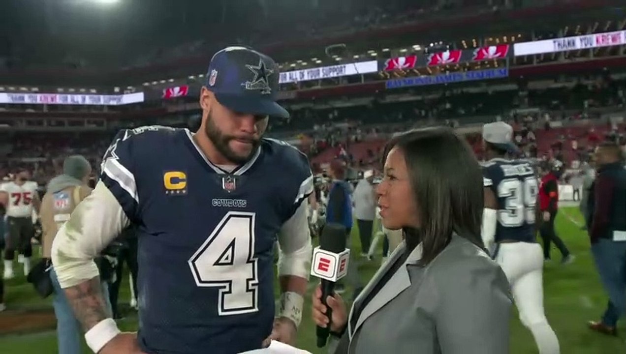 Dak Prescott interview after amazing performance in win vs. Bucs