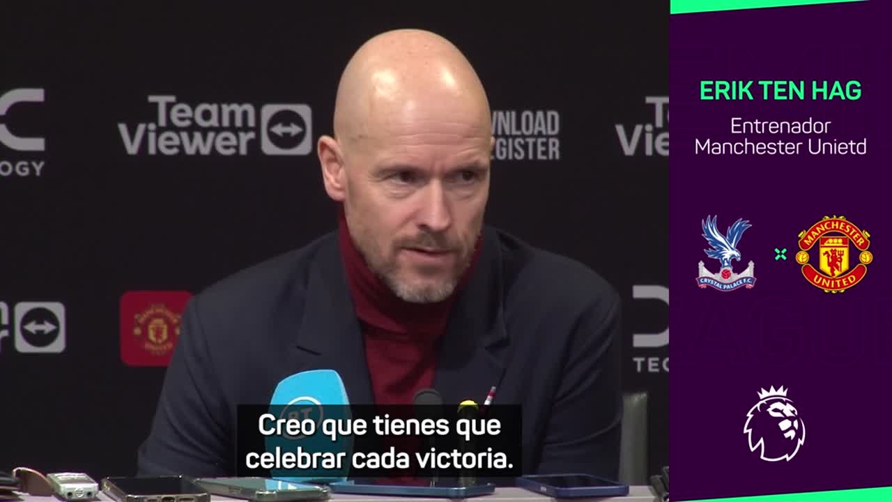 El aviso de Ten Hag tras la euforia del derbi de Manchester