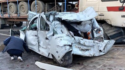 TEM'de 9 araçlı zincirleme kaza, ortalık savaş alanına döndü