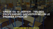 19 janvier: 70% des enseignants en grève selon la première syndicat