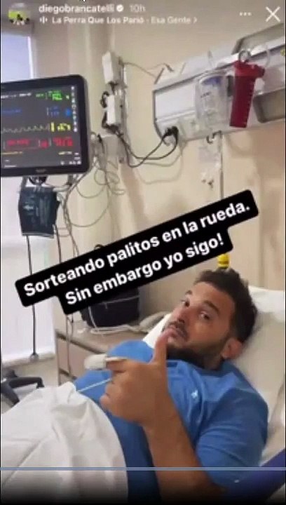 Internaron de urgencia a Diego Brancatelli y hay preocupación por su salud
