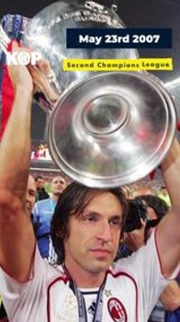 Retour en images sur les dates clés de la carrière de Pirlo !