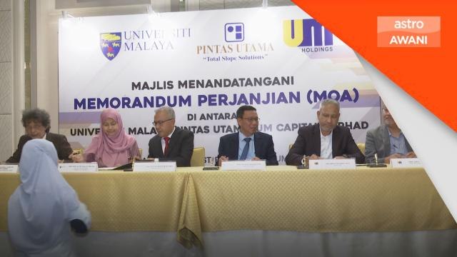 Pengurusan Bencana | UM, Pintas Utama jalin kerjasama inovasi cerun gentian optik