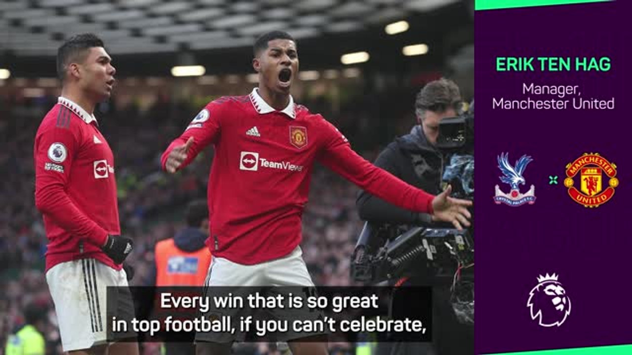 Ten Hag asks players to 'settle down' after Manchester derby win