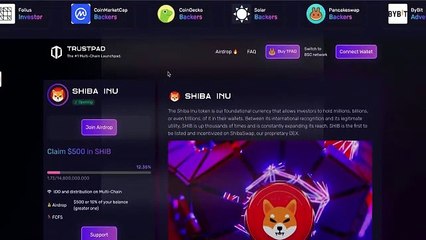 BEST AIRDROP CRYPTO PROJECT 2023 | SHIBA TOKEN CLAIM $500 | EARN MONEY