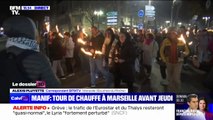 À Marseille, une descente aux flambeaux avant la mobilisation de jeudi contre la réforme des retraites