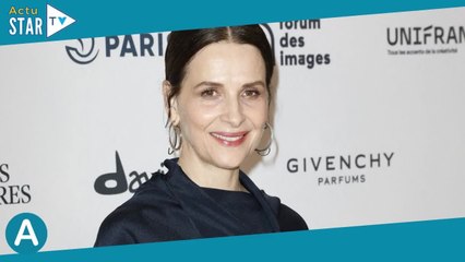 Juliette Binoche très classe face à Ludivine Sagnier et Benoît Magimel pour une prestigieuse soirée
