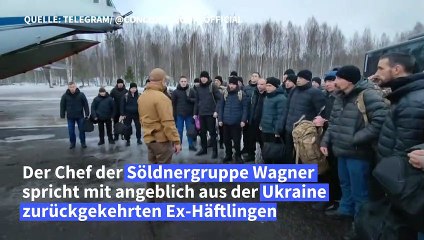 Wagner-Chef Prigoschin dankt Häftlingen nach Ukraine-Einsatz