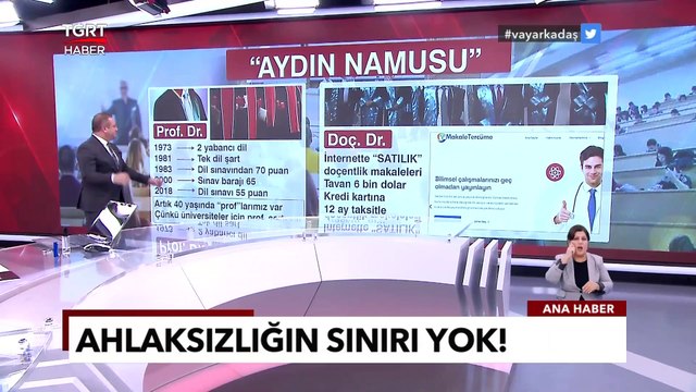 Bastır Parayı Al Doçentliği: Kredi Kartına Taksit De Var - Ekrem Açıkel İle TGRT Ana Haber